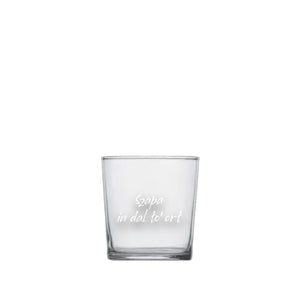 Tumbler con scritta Szapa In Dal To Ort